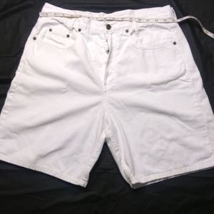 Guess Button fly Bermuda Jean Shorts